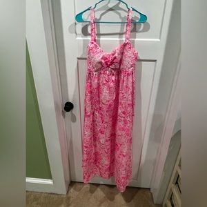 New with tags Lilly Pulitzer Azora cotton midi dress, size 16